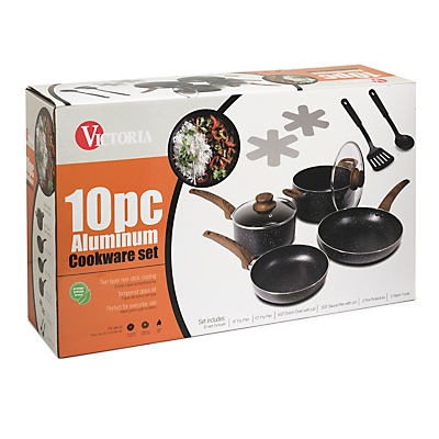 slide 1 of 1, Victoria Cookware Set 10 Piece, 1 ct