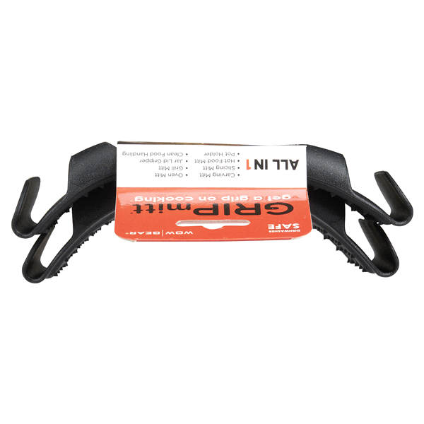 slide 12 of 29, Gripmitt Silicone Kitchen Mitt - Black, 1 ct