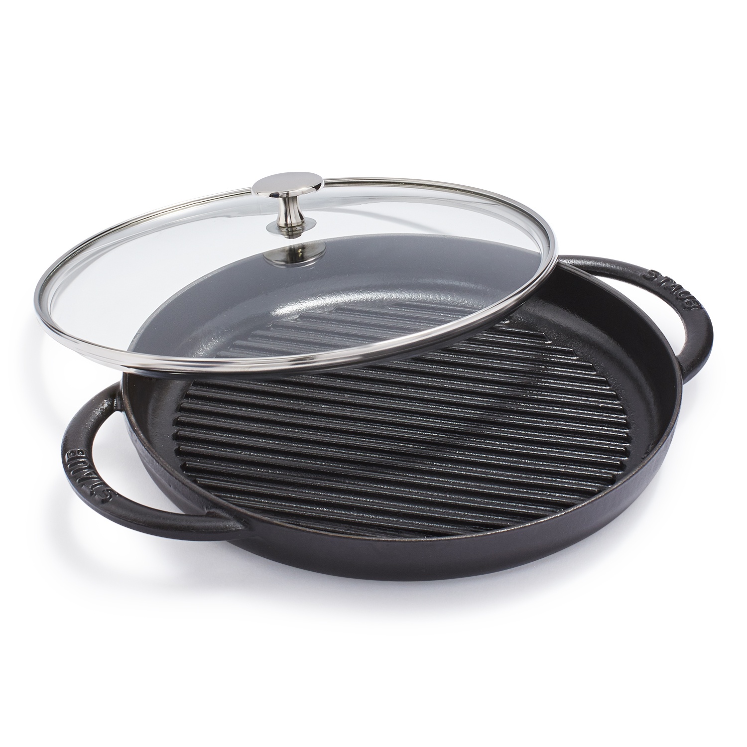 slide 1 of 1, STAUB Steam Grill, Black, 10.5 in