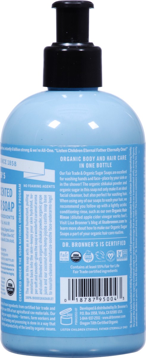 slide 8 of 9, Dr. Bronner's Pump Soap Sugar Baby Org, 12 oz