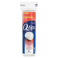 Q-Tips Hygiene Shield Cotton Rounds, 80 ct