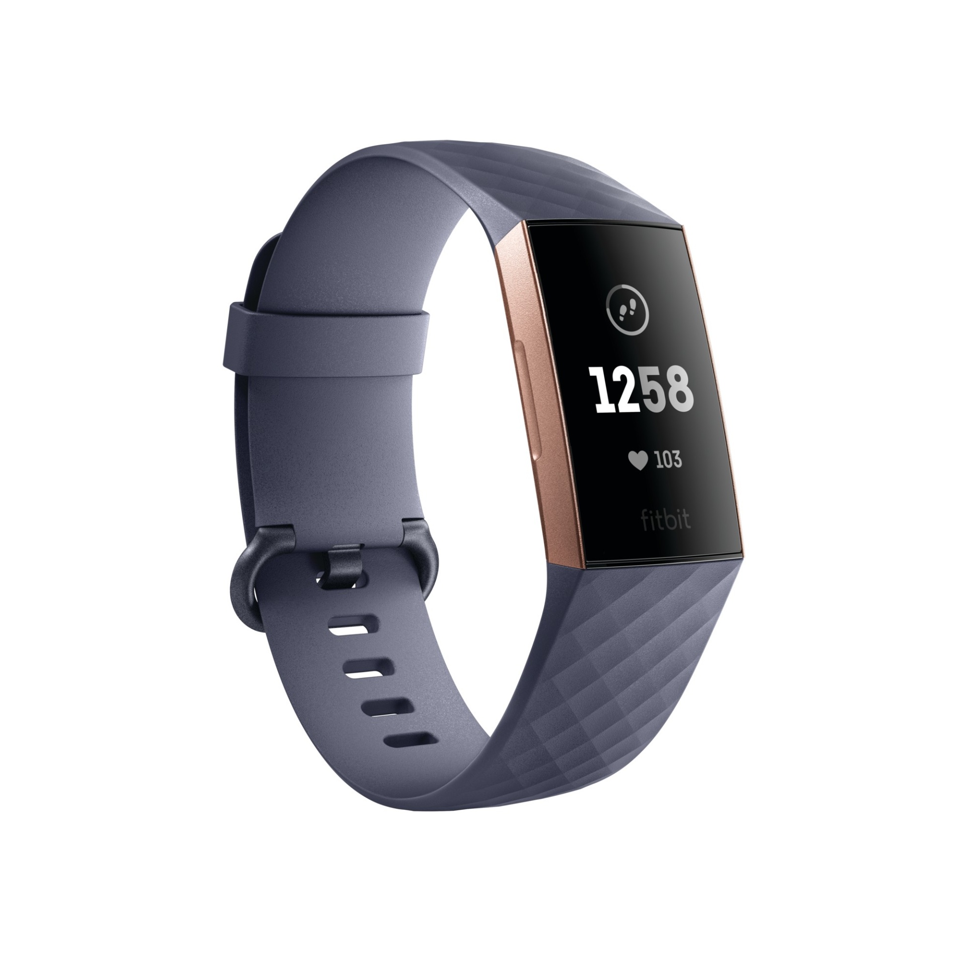 slide 1 of 6, Fitbit Charge 3 Tracker Rose Gold or Blue Gray, 1 ct