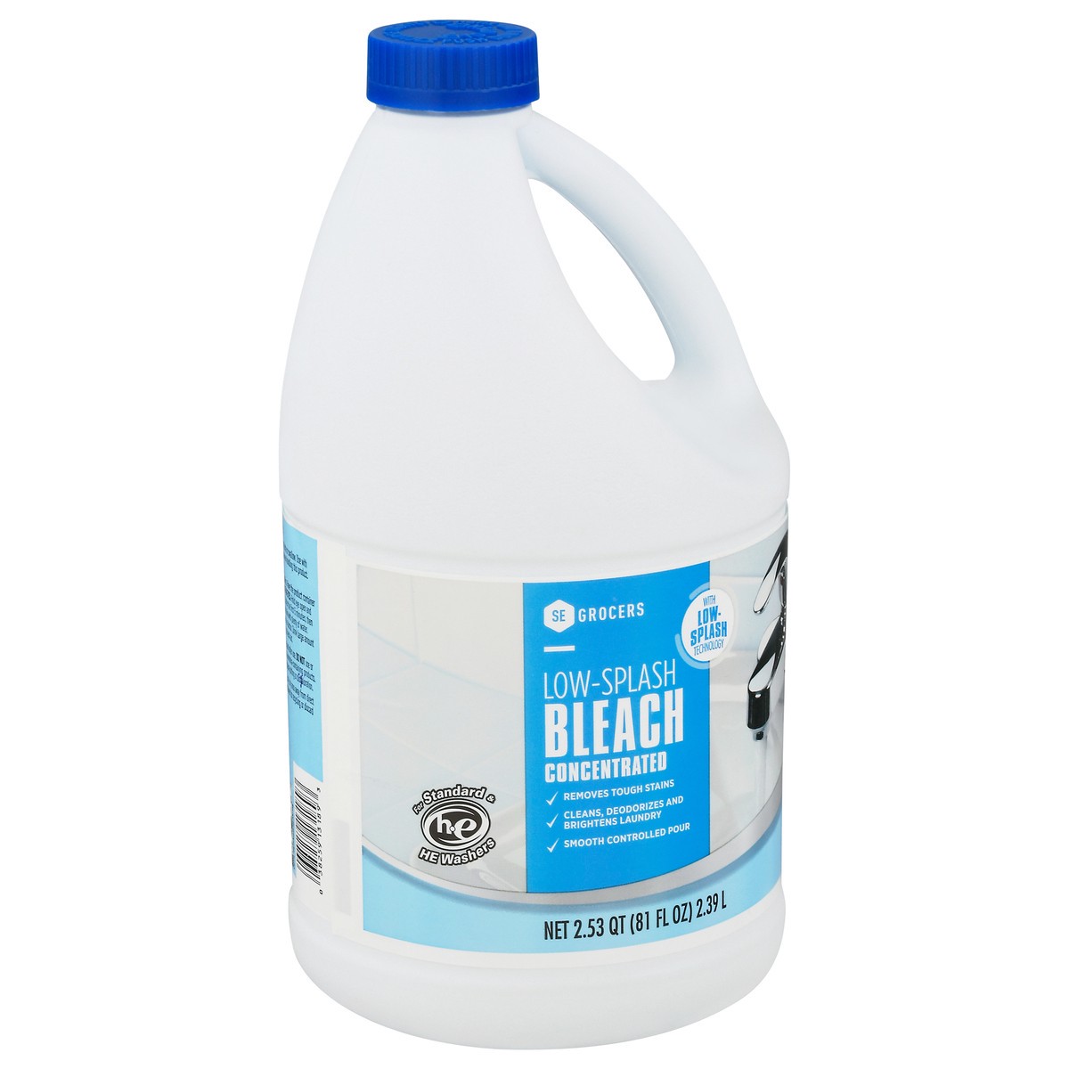 slide 12 of 12, Se Grocers Ls Reg Bleach 81Oz, 81 oz