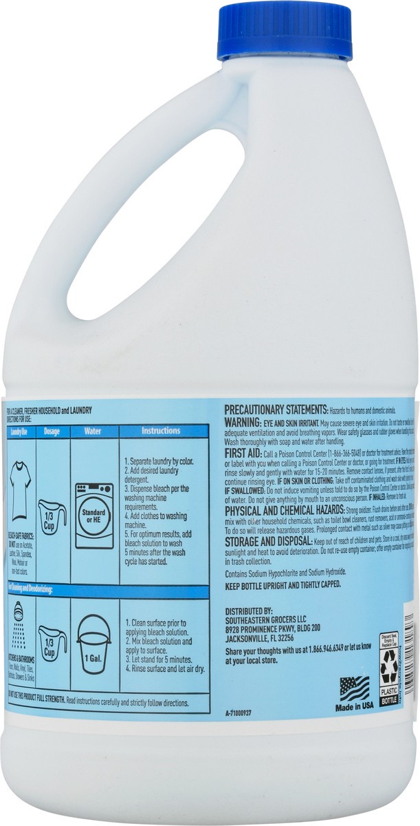 slide 9 of 12, Se Grocers Ls Reg Bleach 81Oz, 81 oz
