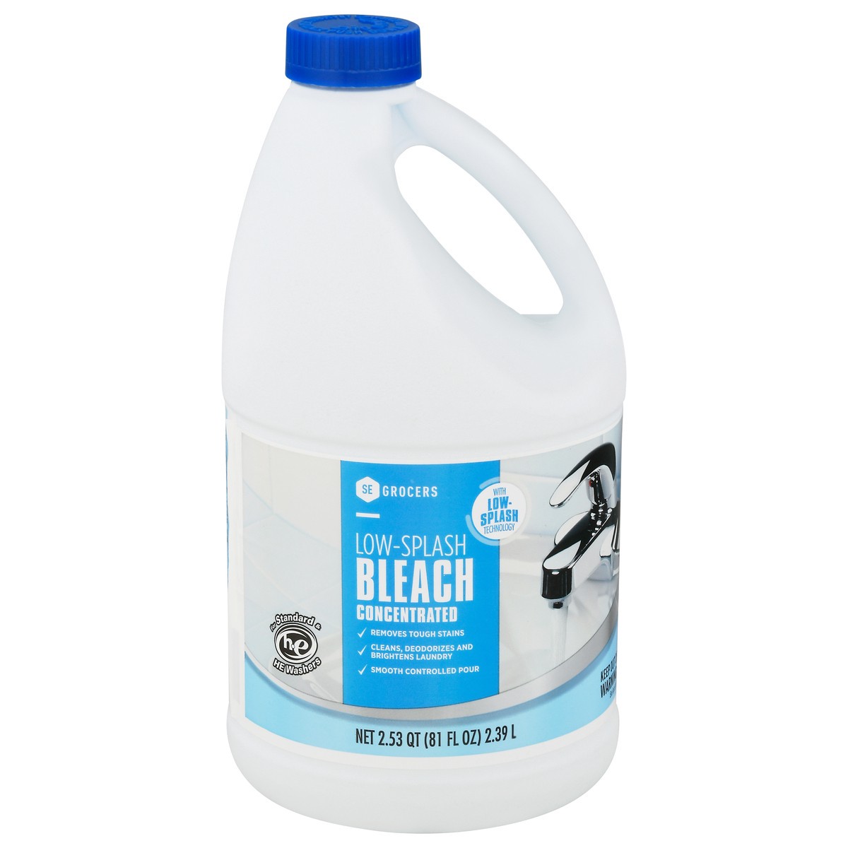 slide 3 of 12, Se Grocers Ls Reg Bleach 81Oz, 81 oz