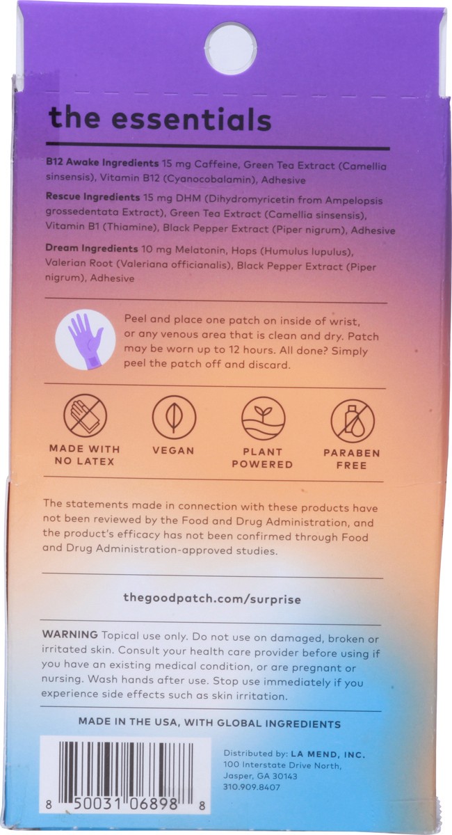 slide 2 of 9, The Good Patch Wearable Wellness Patches 3 ea, 3 ct