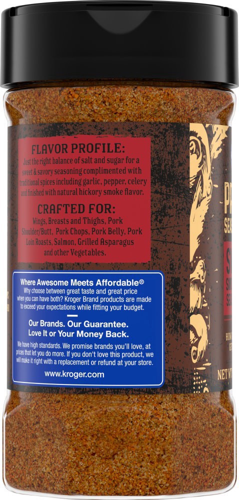 slide 2 of 4, Kroger Prime Seasonings Sweet Smokehouse Season & Rub - 9.3 oz, 9.3 oz