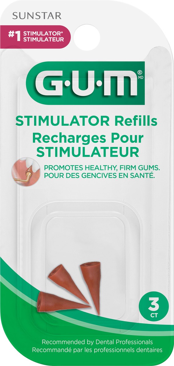 slide 2 of 4, G-U-M Stimulator Refills 3 ea, 3 ct