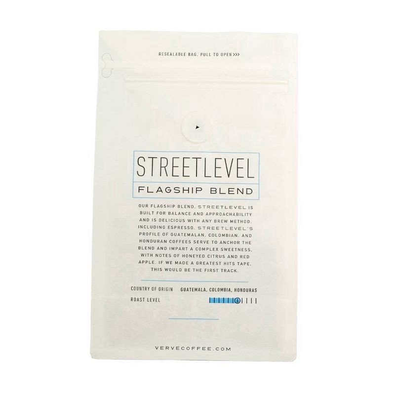 slide 3 of 5, Verve Coffee Roasters Street Level Whole Bean Espresso Roast Craft Coffee - 12oz, 12 oz