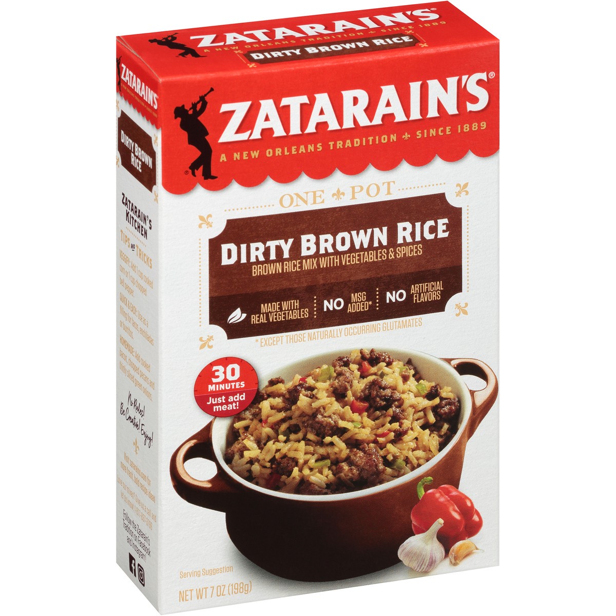 slide 2 of 13, Zatarain's Dirty Rice Mix - Brown, 7 oz
