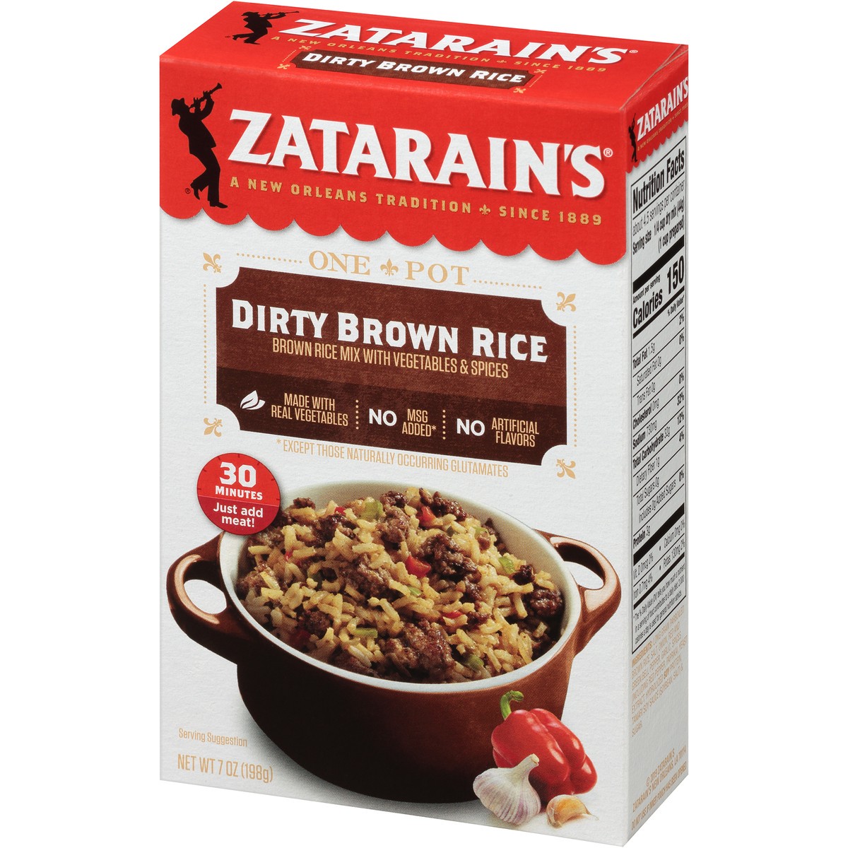 slide 4 of 13, Zatarain's Dirty Rice Mix - Brown, 7 oz