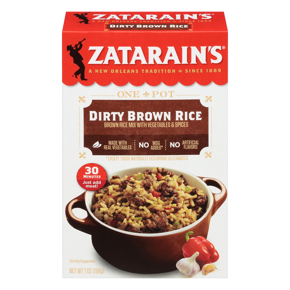 slide 7 of 13, Zatarain's Dirty Rice Mix - Brown, 7 oz