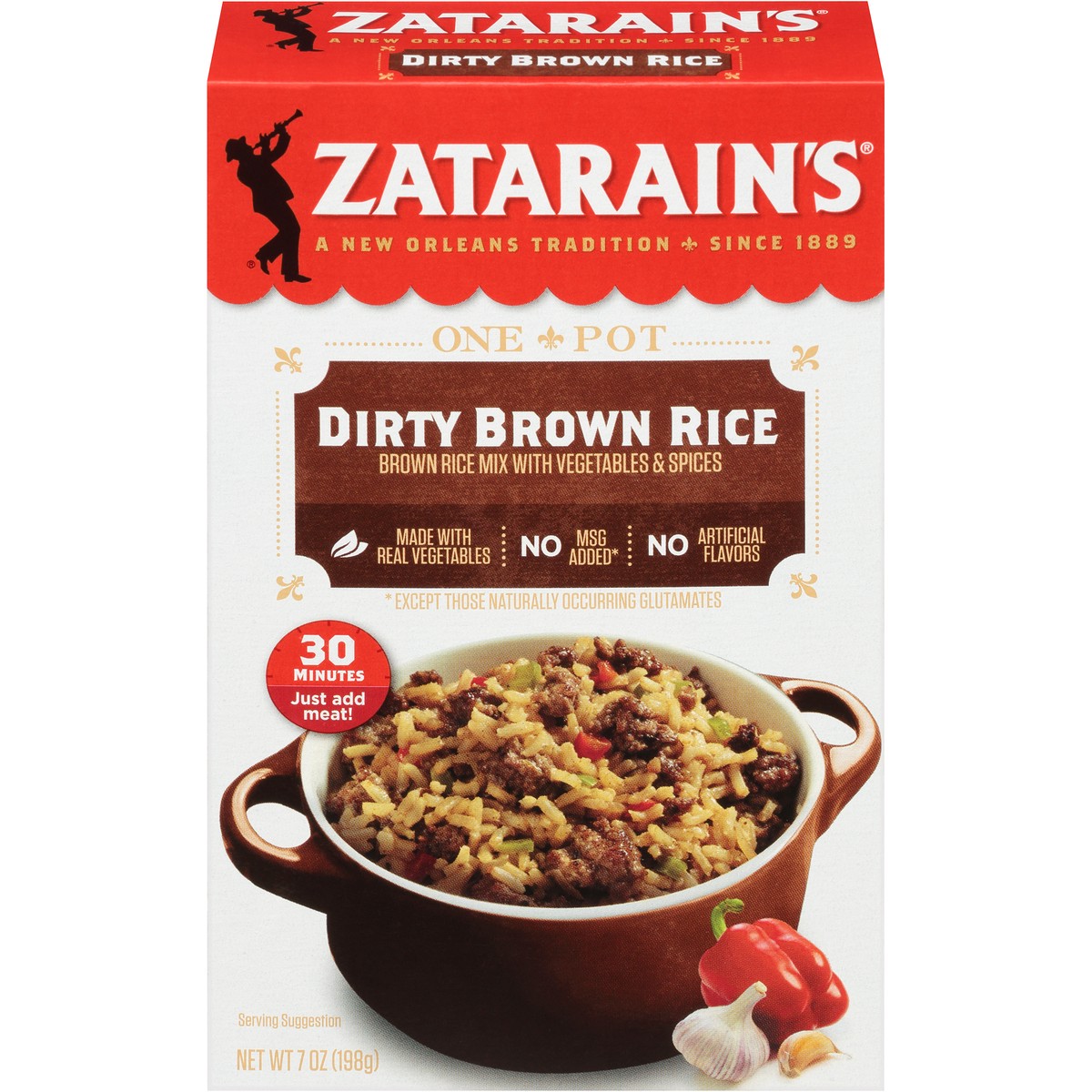 slide 1 of 13, Zatarain's Dirty Rice Mix - Brown, 7 oz