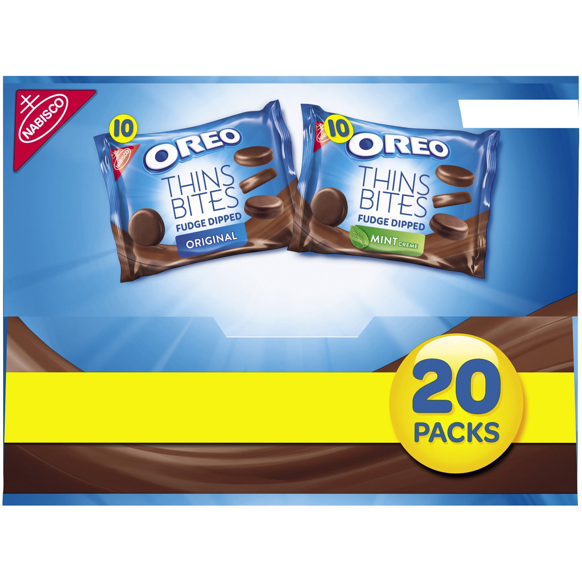 slide 5 of 6, Oreo Variety Pack Thins Bites Fudge Dipped Mix 20Pk, 20 oz