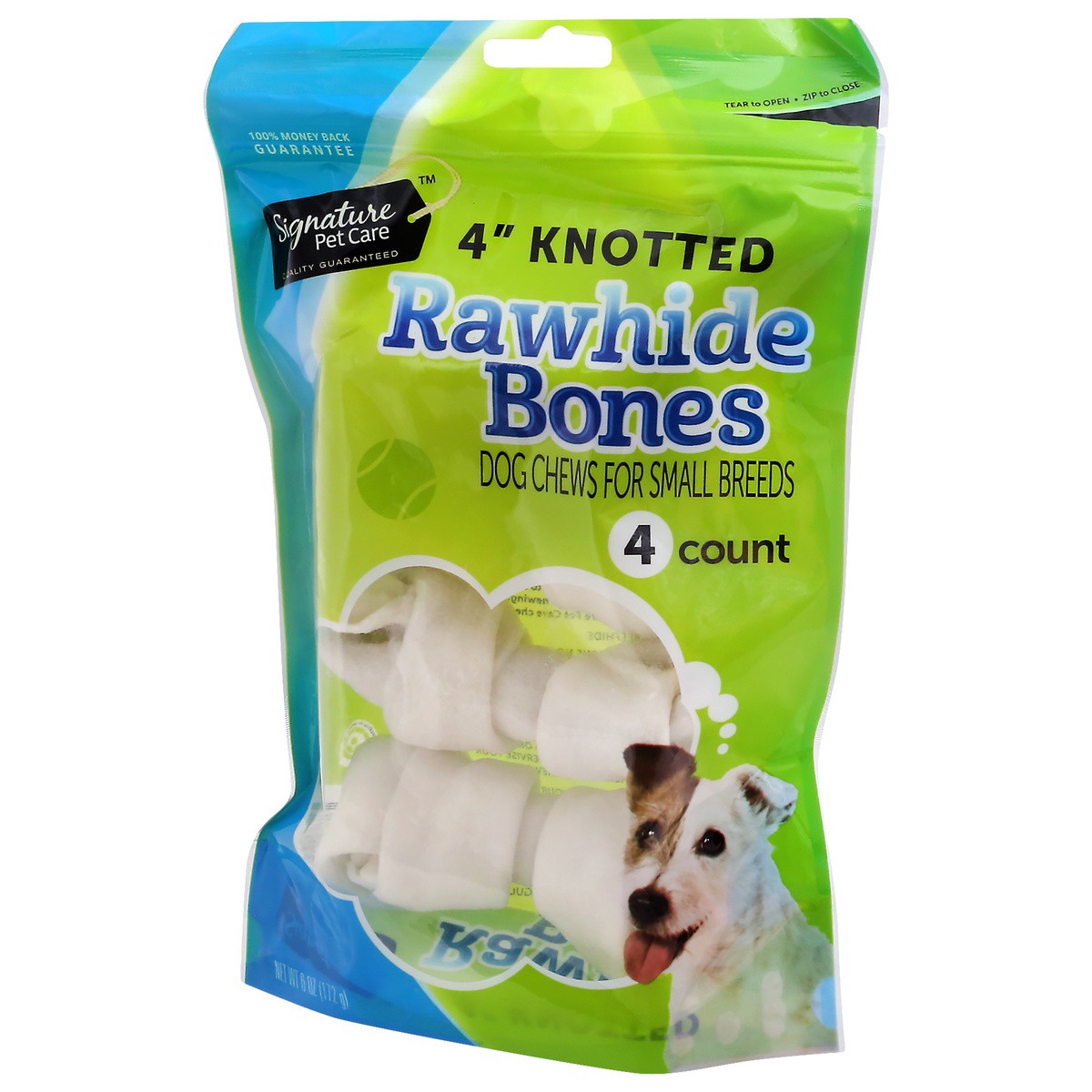 slide 3 of 9, Priority Pet Bones, Rawhide Knotted, 4 Inch, 4 Pack, 4 ct