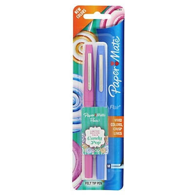slide 1 of 1, Paper Mate Flair Candy Pop Pens, 2 ct