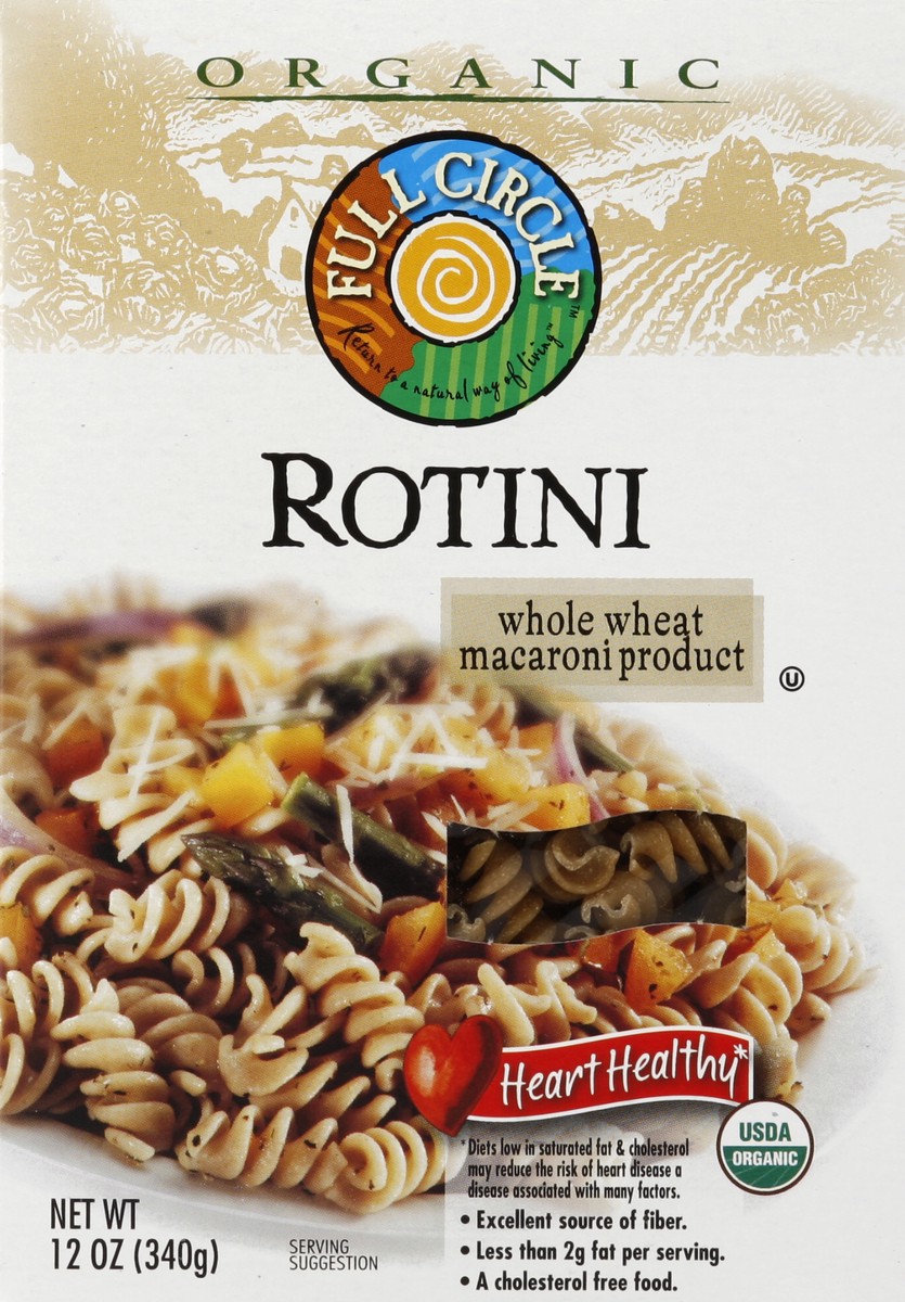 slide 5 of 6, Full Circle Market Whole Wheat Rotini, 12 oz