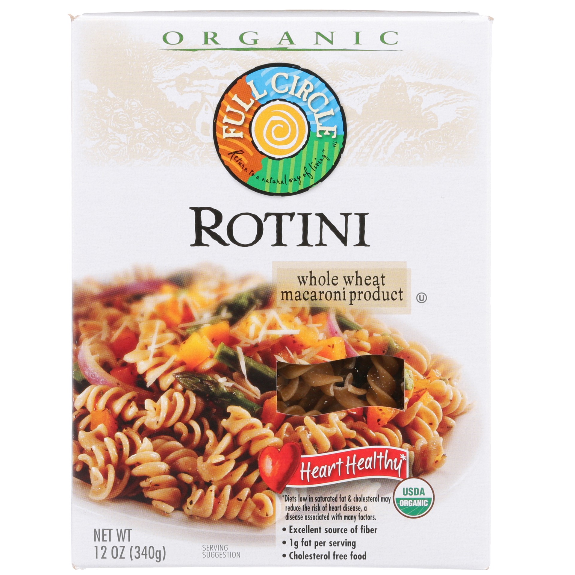 slide 1 of 6, Full Circle Market Whole Wheat Rotini, 12 oz