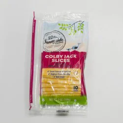Sunnyside Farms, Natural Colby Jack Cheese, Sliced