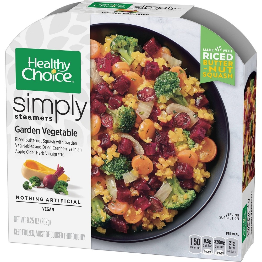 slide 3 of 3, Healthy Choice Simply Steamers Garden Vegetables Riced Butternut Squash, 9.25 oz