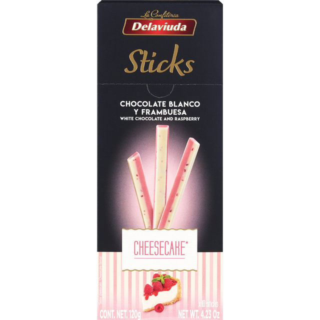 slide 1 of 1, Delaviuda Milk/cho W/franbuesa, 120 gram