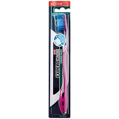 slide 1 of 1, H-E-B Expert Care Change Alert Medium Toothbrush, 1 ct