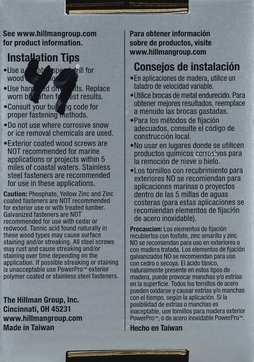 slide 2 of 11, PowerPro Wood Screws 59 ea, 59 ct