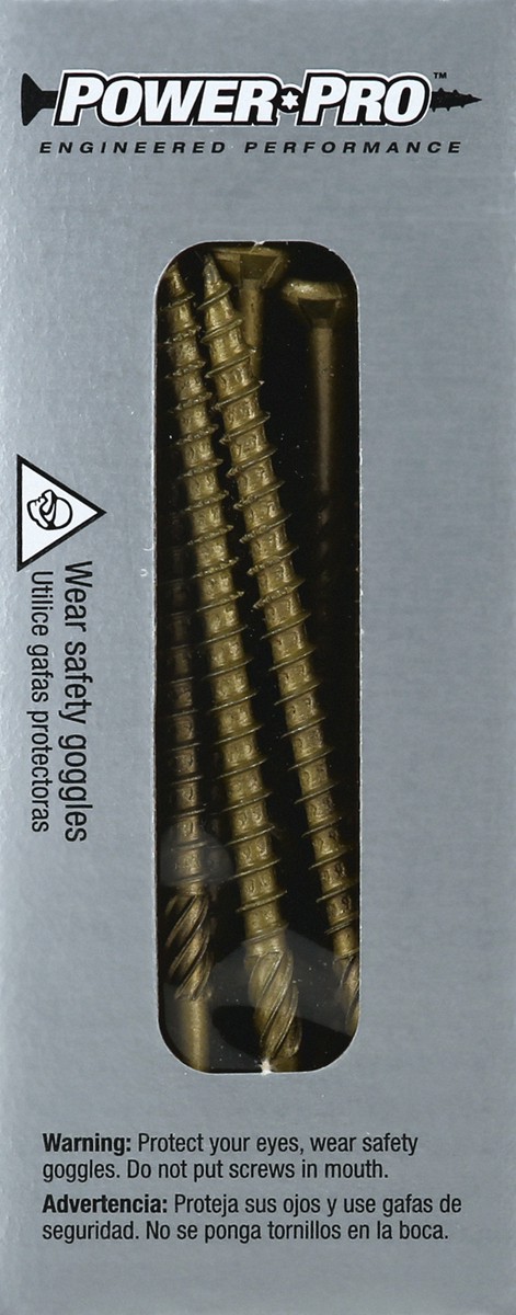 slide 9 of 11, PowerPro Wood Screws 59 ea, 59 ct