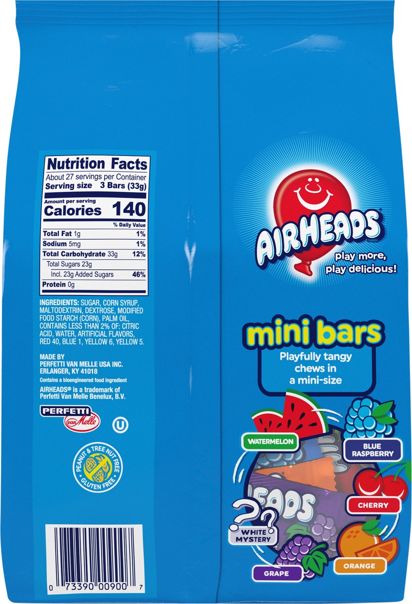 slide 2 of 3, Airheads Individually Wrapped Assorted Flavored Mini Candy Bars, 80 ct