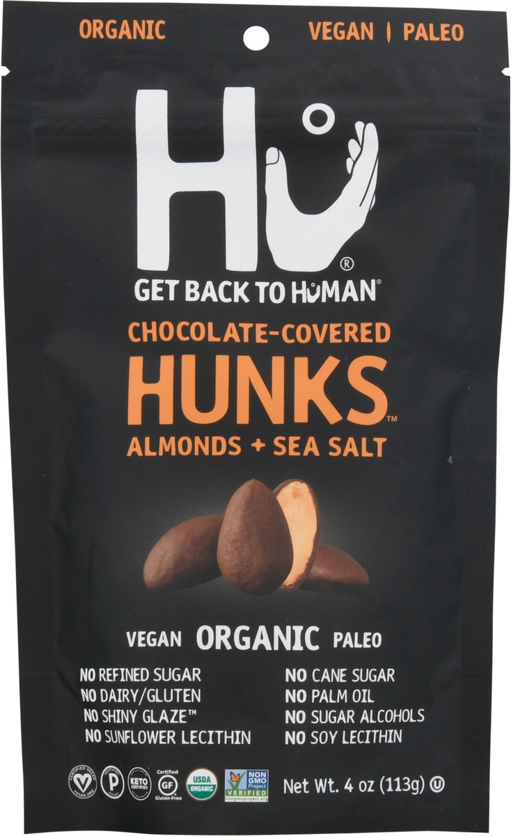 slide 8 of 9, Hu Organic Chocolate-Covered Almonds + Sea Salt Hunks 4 oz, 4 oz