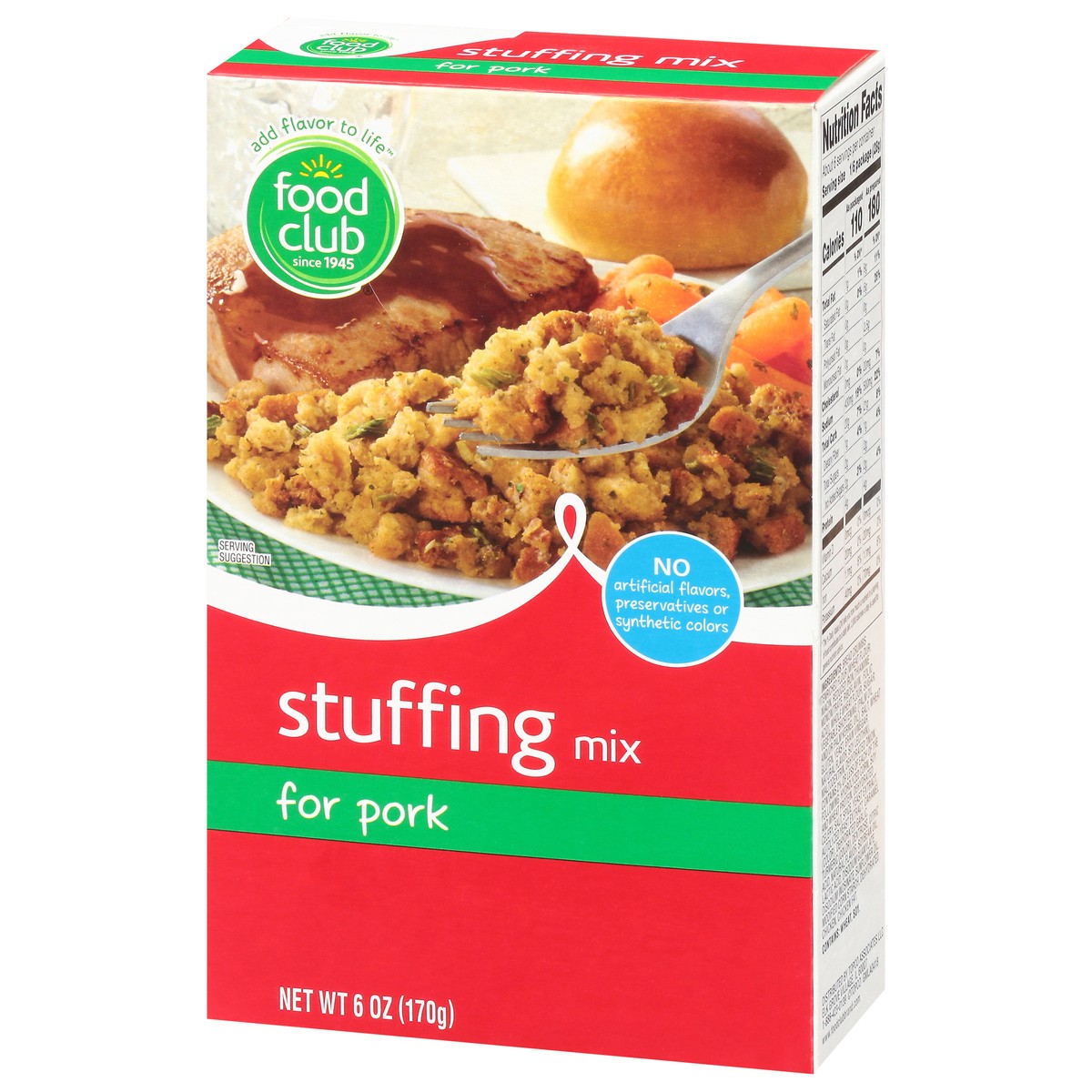 slide 7 of 10, Food Club Stuffing Mix For Pork, 6 oz