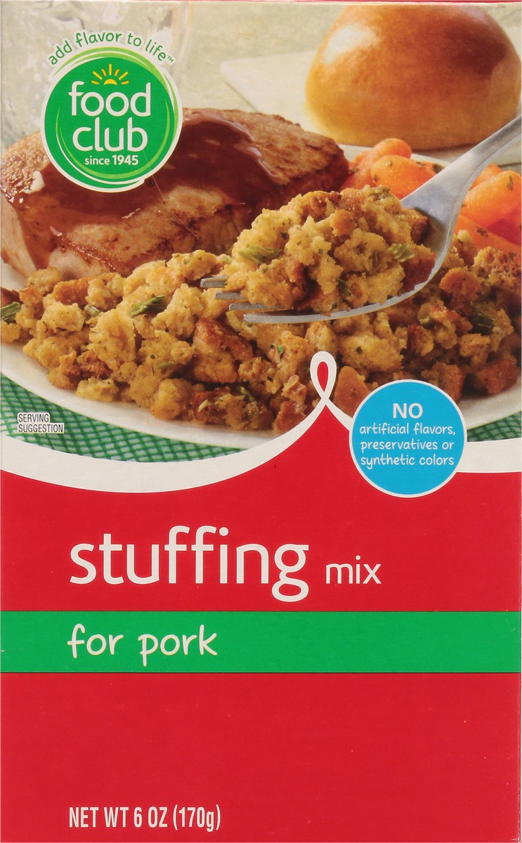 slide 10 of 10, Food Club Stuffing Mix For Pork, 6 oz