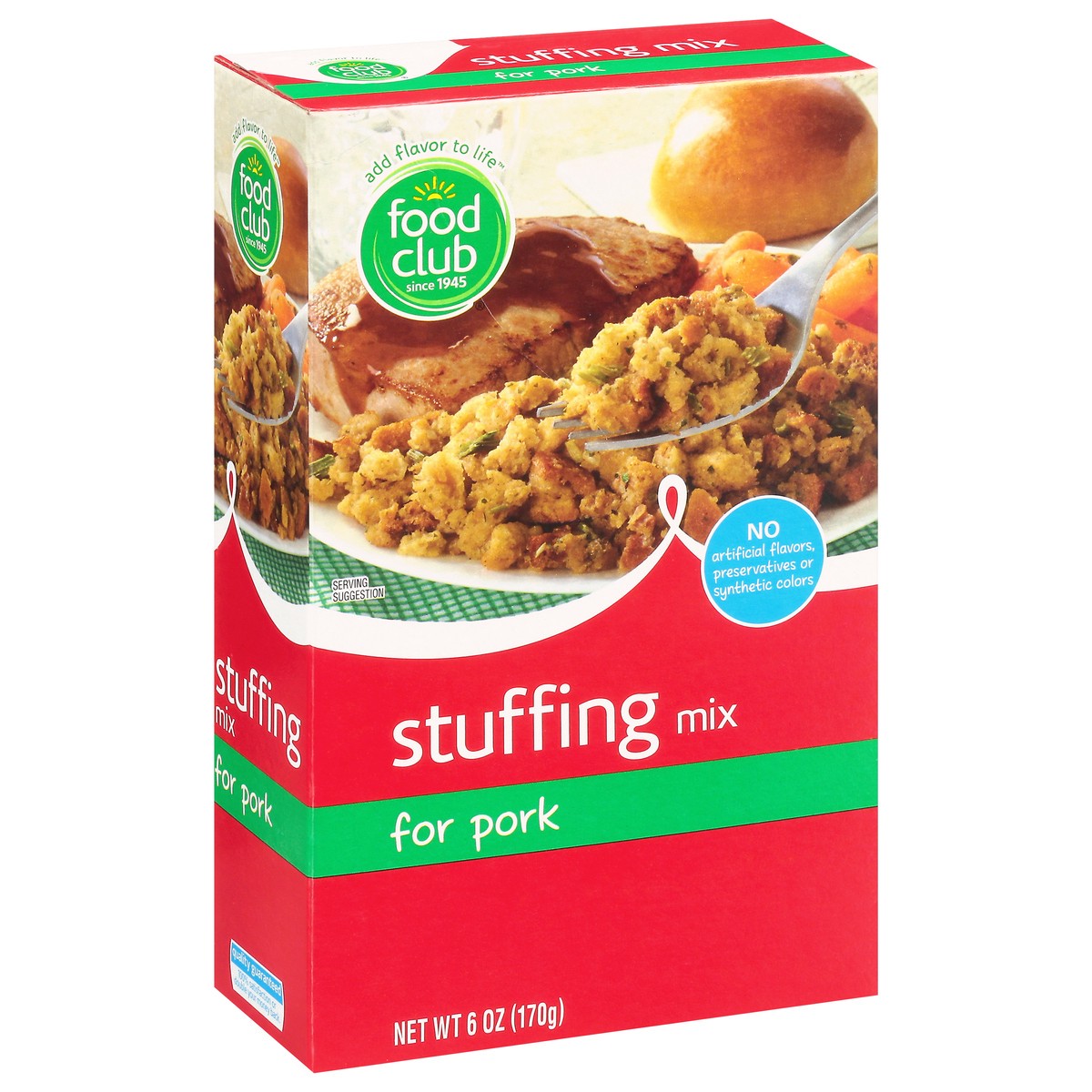 slide 5 of 10, Food Club Stuffing Mix For Pork, 6 oz