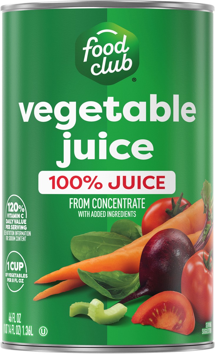 slide 5 of 13, Food Club Vegetable Juice 46 fl oz, 46 fl oz