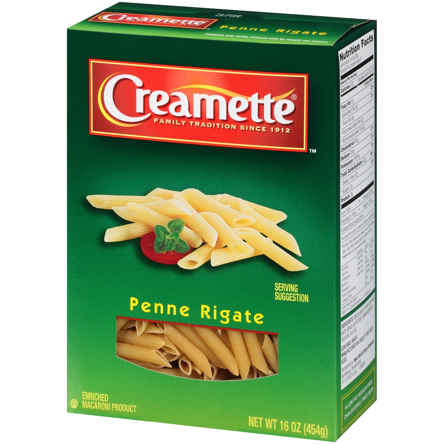 slide 3 of 8, Creamette Penne Rigate, 16 oz