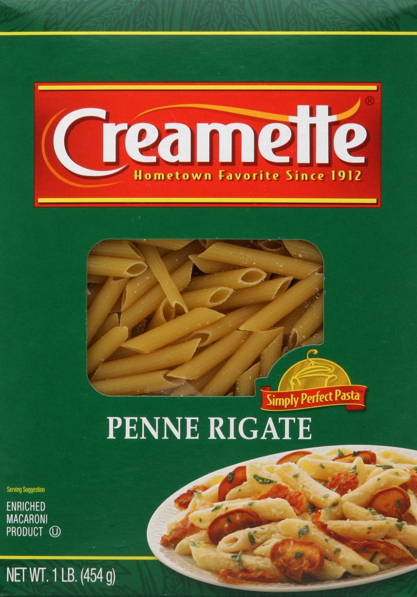 slide 1 of 4, Creamette Penne Rigate 1 lb, 1 lb