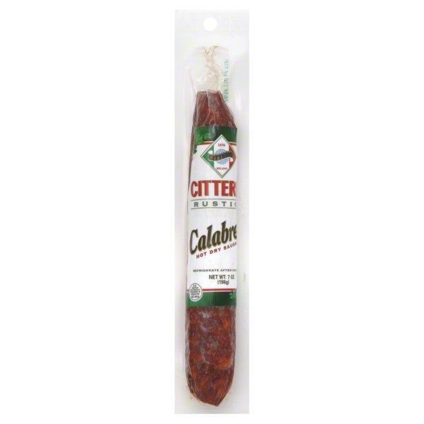 slide 1 of 1, Citterio Rustic Hot Dry Sausage, 7 oz