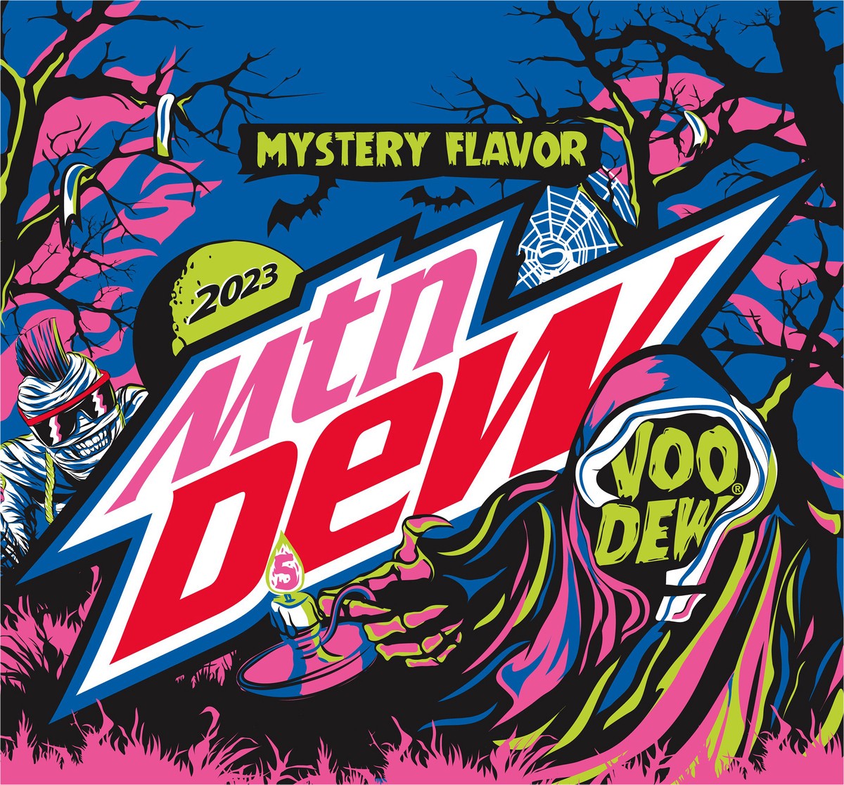 slide 6 of 10, Mountain Dew Voo Dew Soda Mystery Flavor - 12 ct, 12 oz