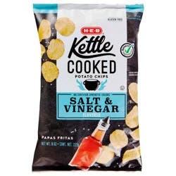 H-E-B Kettle Cooked Salt & Vinegar Potato Chips