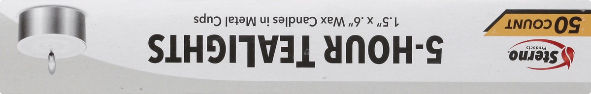 slide 9 of 11, Sterno Tealights 50 ea, 50 ct