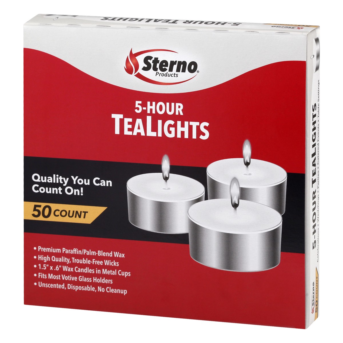 slide 6 of 11, Sterno Tealights 50 ea, 50 ct