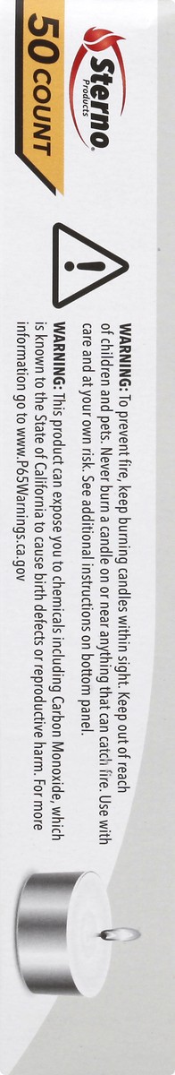 slide 8 of 11, Sterno Tealights 50 ea, 50 ct