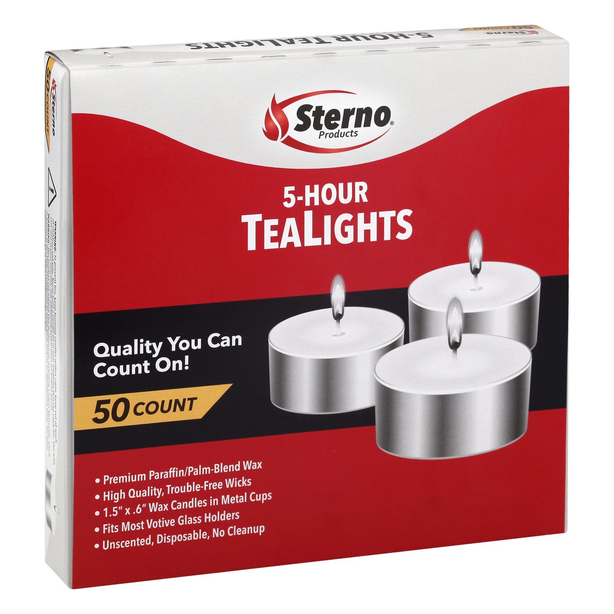 slide 4 of 11, Sterno Tealights 50 ea, 50 ct