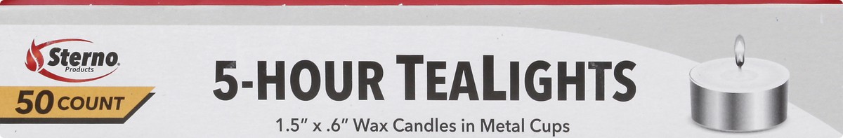 slide 10 of 11, Sterno Tealights 50 ea, 50 ct