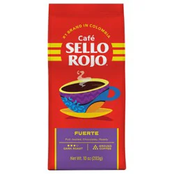 Café Sello Rojo Fuerte Dark Roast Ground Coffee 10 oz