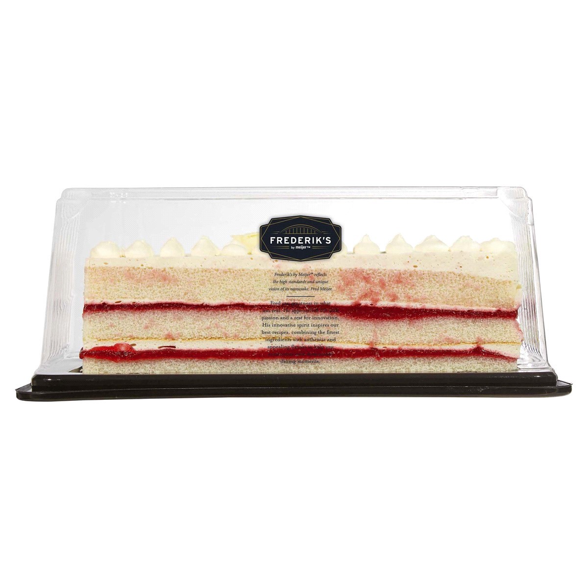 slide 4 of 9, FREDERIKS BY MEIJER Frederik's by Meijer Strawberry White Chocolate Bar Cake, 24 oz, 24 oz