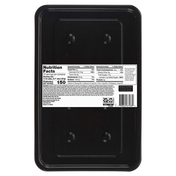 slide 9 of 9, FREDERIKS BY MEIJER Frederik's by Meijer Strawberry White Chocolate Bar Cake, 24 oz, 24 oz