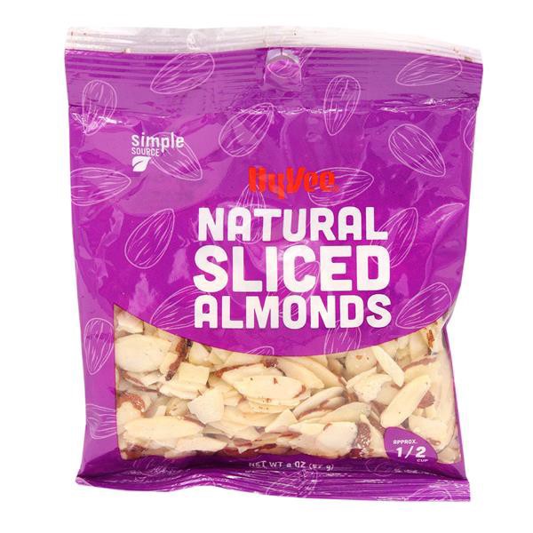 slide 1 of 1, Hy-vee Natural Sliced Almonds, 2 oz