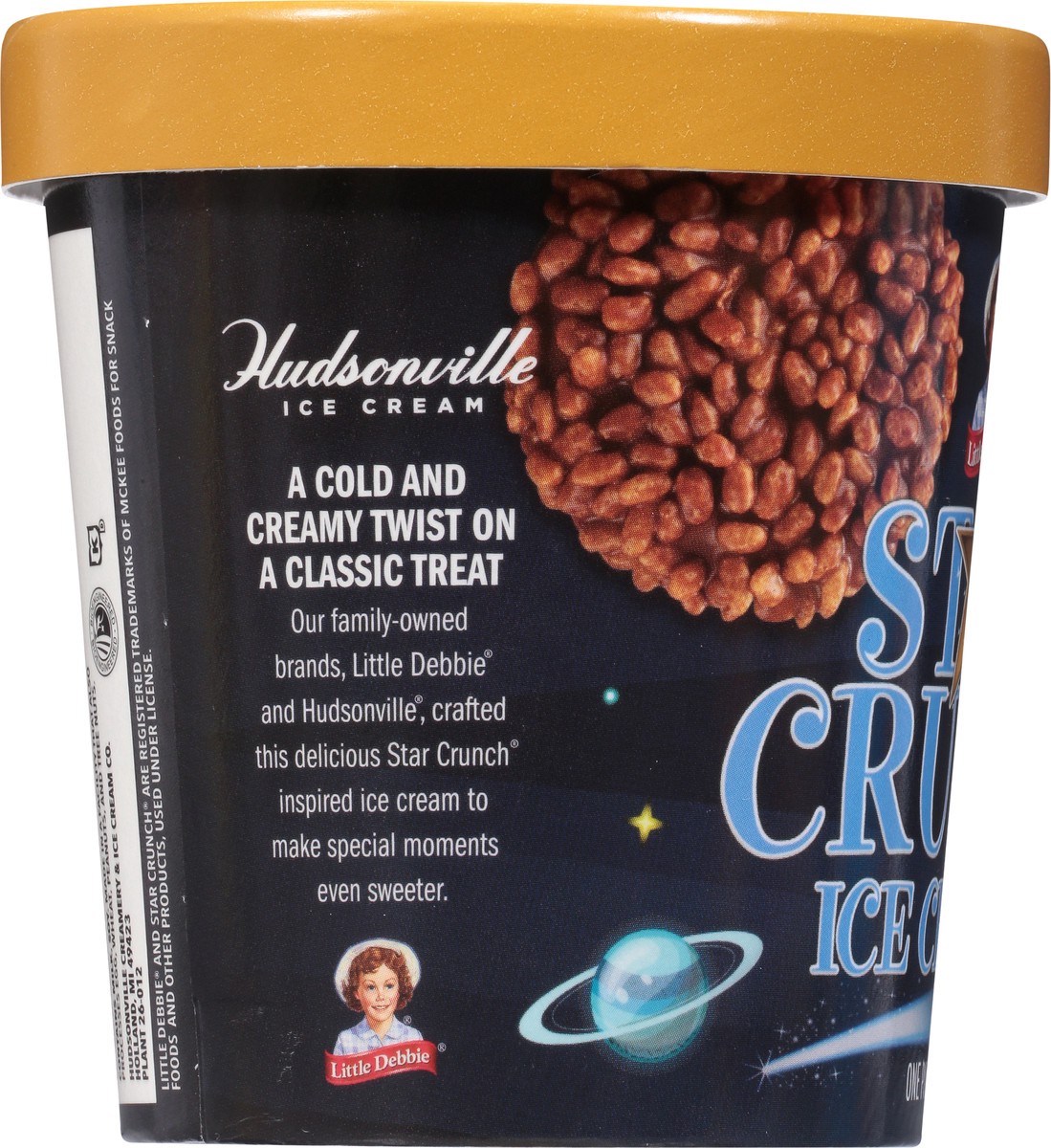 slide 7 of 9, Little Debbie Star Crunch Ice Cream 16Oz, 16 oz
