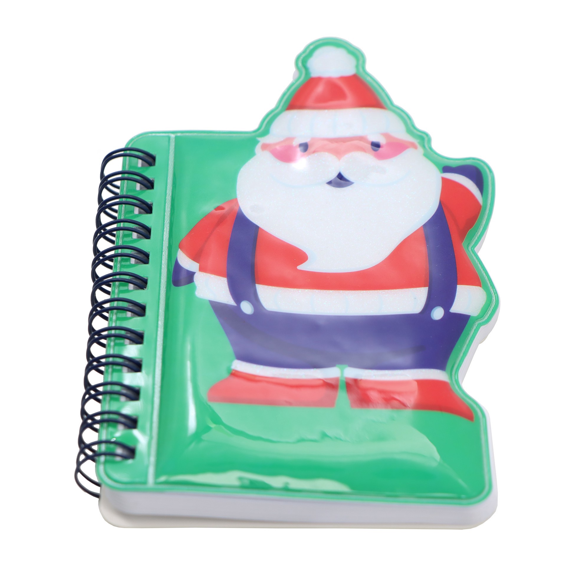 slide 2 of 3, 5.75" Santa Claus Puffer Notebook By Creatology, 5.75 in